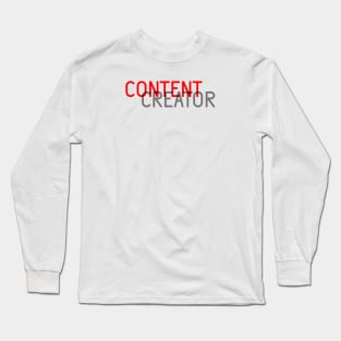 Content Creator - 06 Long Sleeve T-Shirt